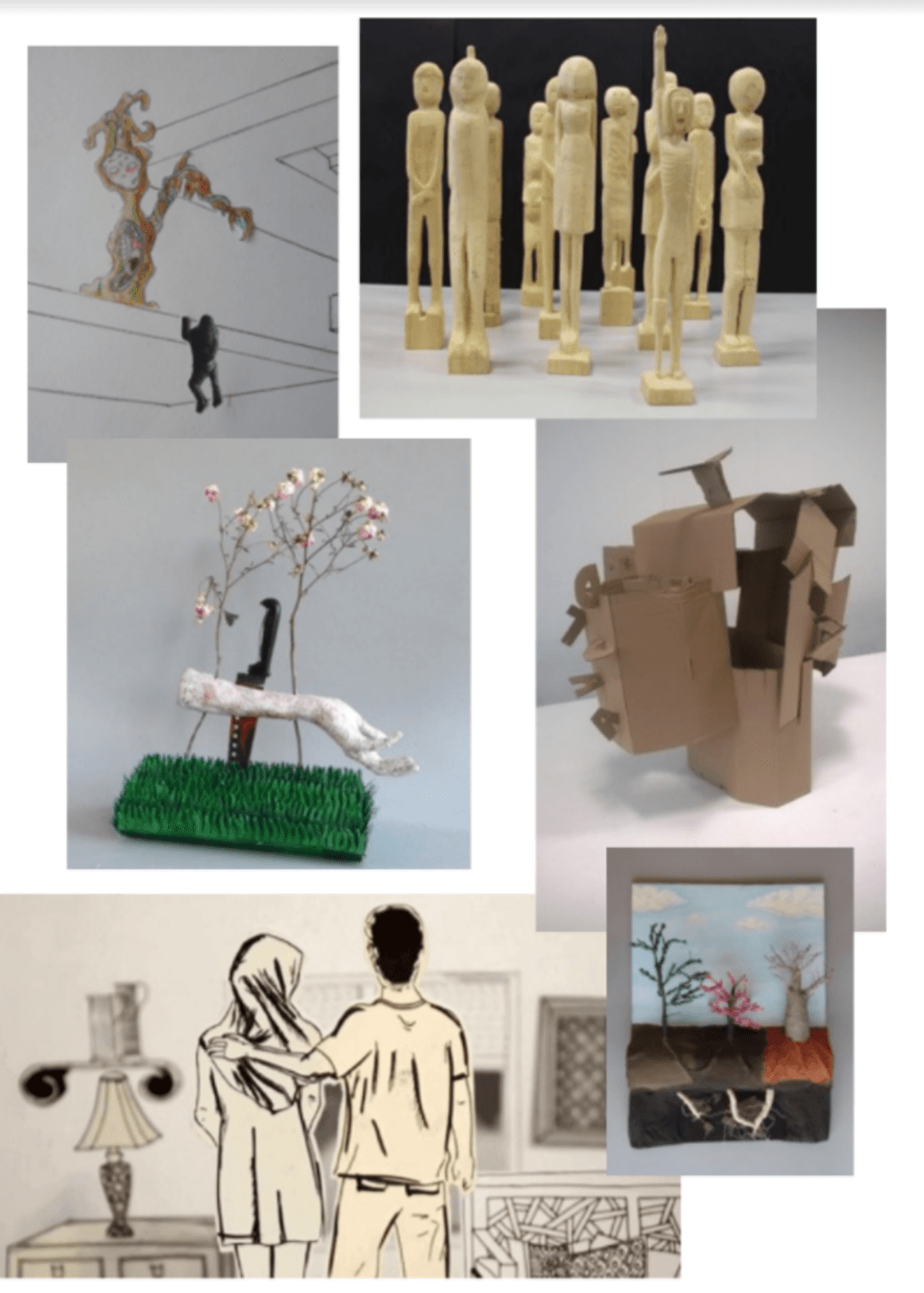 Kunstausstellung 'verwurzelt Entwurzelt'