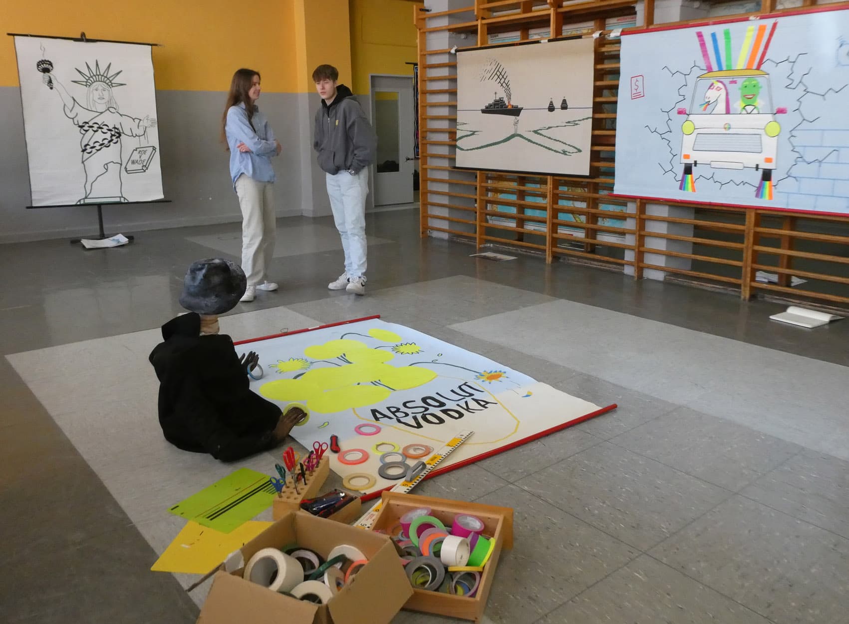 Tape Art Ausstellung